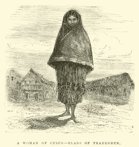 Une femme de Cuzco, classe des commerçants - Edouard Riou